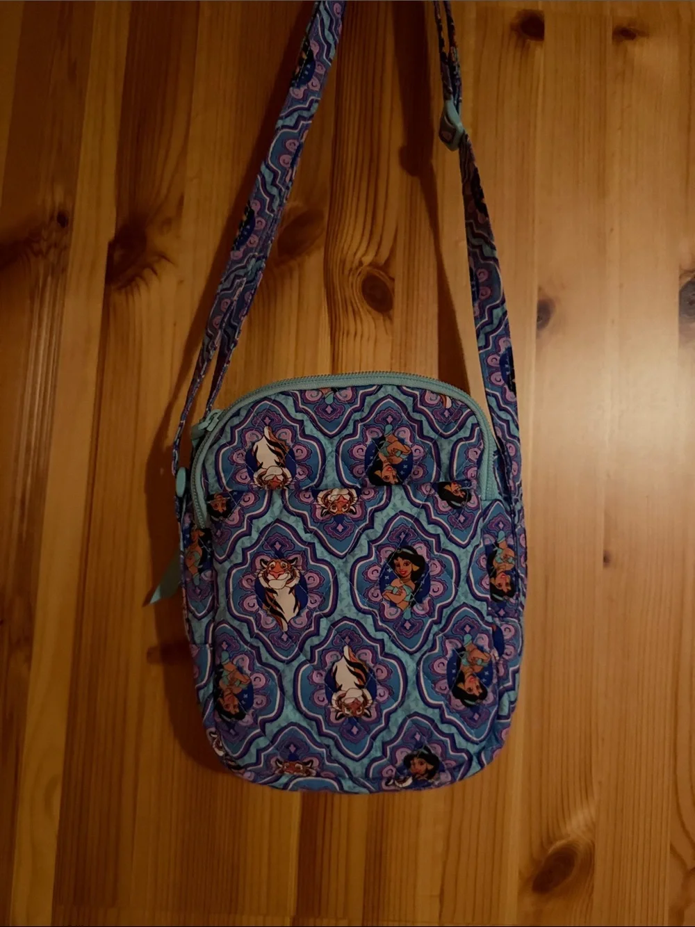 Vera Bradley princess jasmine Blue & Purple Patterned Crossbody
